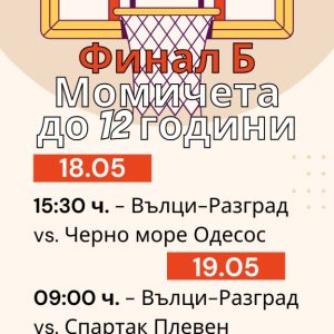 Баскетболни финали в зала “Абритус” за Вълци-Разград, гостуват школи от цяла България