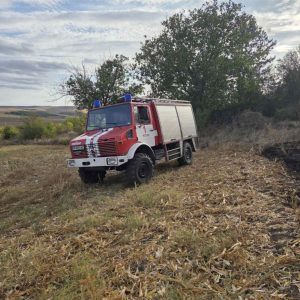 Пожар край жандармерията в Разград, установен е извършител (СНИМКИ)
